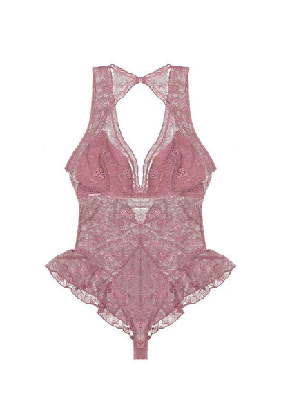 Body halter Eclipse - Dusty rose-Black Limba