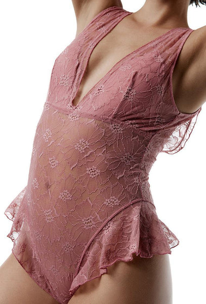 Body halter Eclipse - Dusty rose-Black Limba