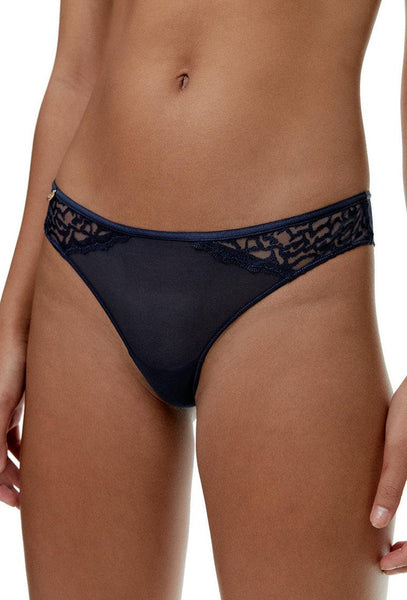 Braga Brasileña Niki - Navy Blue-Black Limba