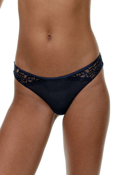 Braga Brasileña Niki - Navy Blue-Black Limba