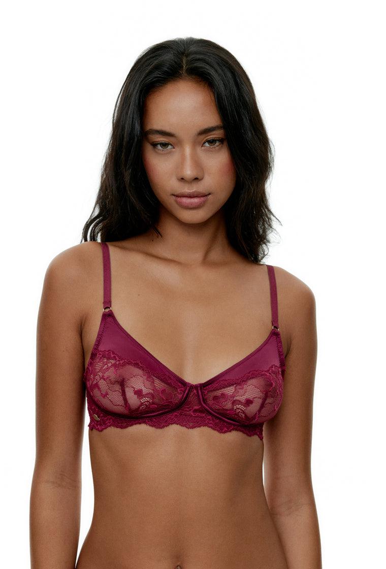 Bralette Falso aro Camille - Grape-Black Limba