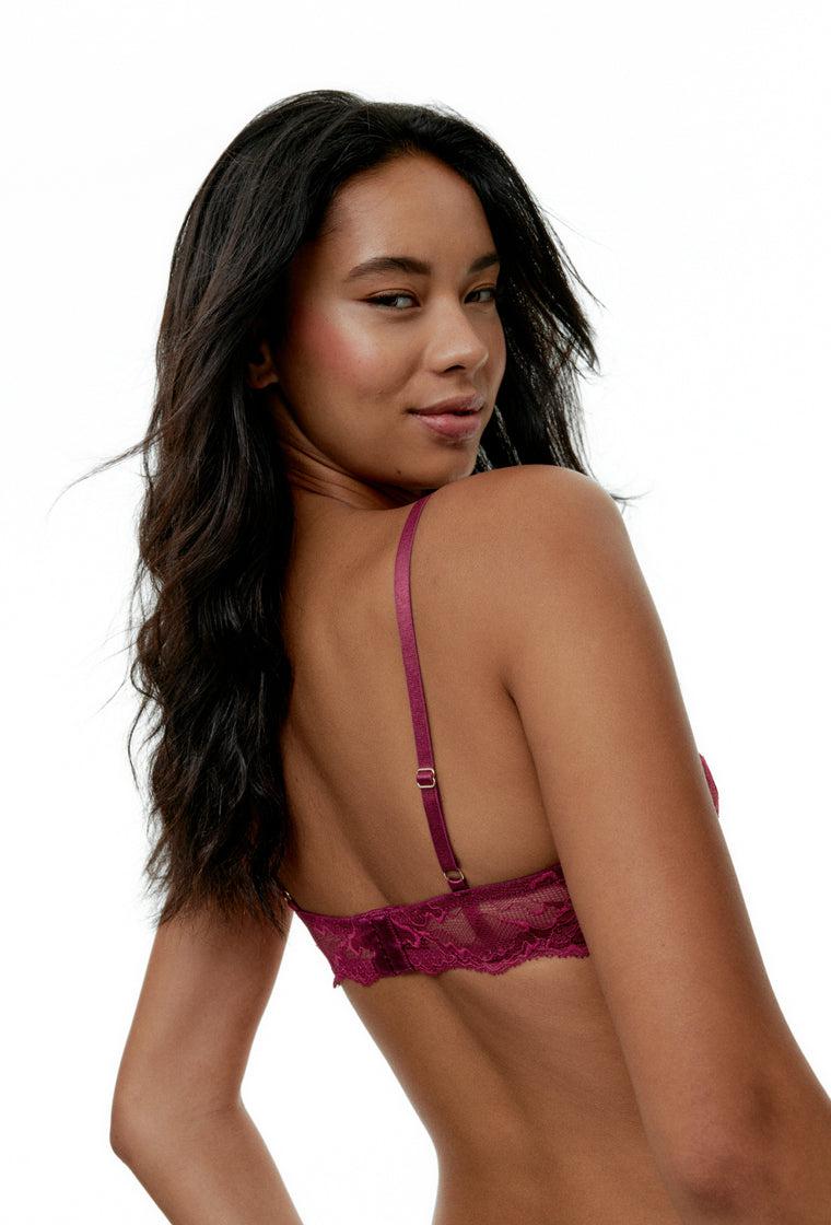 Bralette Falso aro Camille - Grape-Black Limba