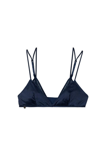 Bralette Triangular Marion - Baltic blue-Black Limba