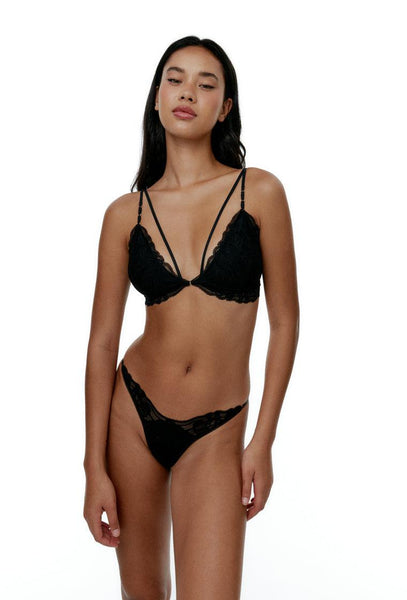 Bralette Triangular Mojave - Black-Black Limba