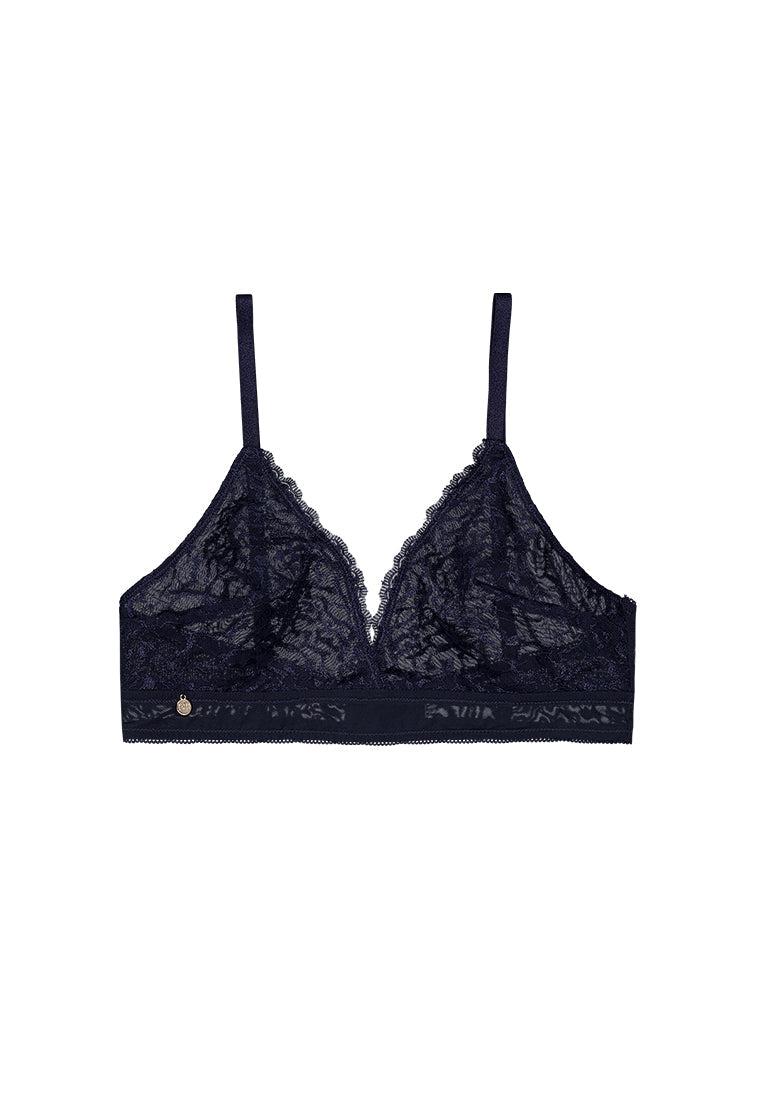 Bralette Triangular Niki - Navy Blue-Black Limba