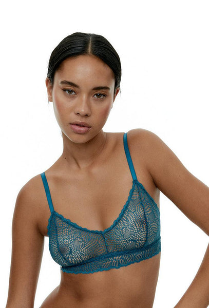 Bralette Triangular Riley - Legion Blue-Black Limba