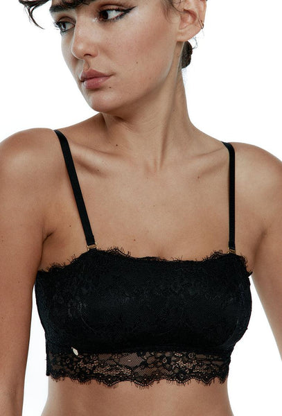 Bralette bandeau Noir - Black-Black Limba