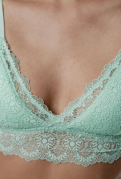 Bralette triangular Agatha - Green-Black Limba