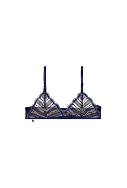 Bralette triangular Leila - Navy-Black Limba