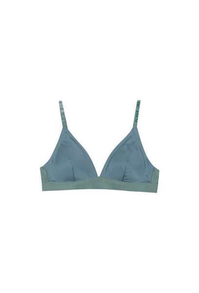 Bralette triangular Zuri - Steel & Jade-Black Limba