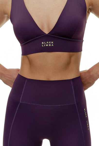 Conjunto deportivo Curve Line - Midnight Plum-Black Limba