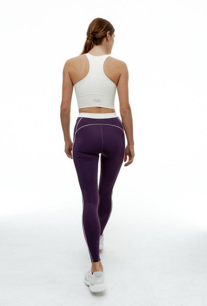 Conjunto deportivo Diardi & Karma - Cream & Midnight Plum-Black Limba