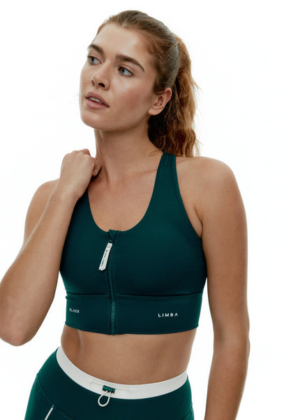 Conjunto deportivo bicolor Streetflex - Teal & Cream-Black Limba