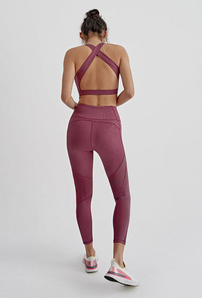 Legging Sonora - Mauve-Black Limba