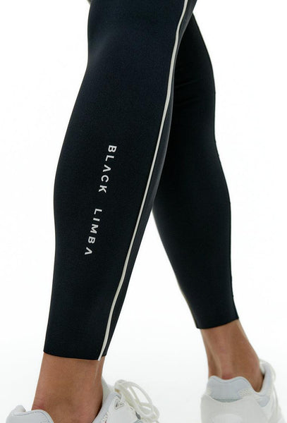 Legging deportivo Bicolor Streetflex - Black & Cream-Black Limba