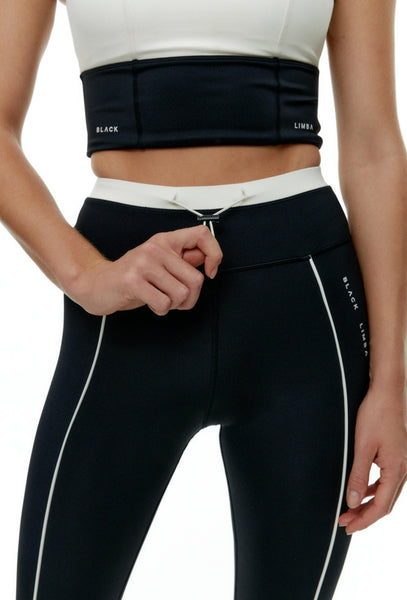 Legging deportivo Bicolor Streetflex - Black & Cream-Black Limba