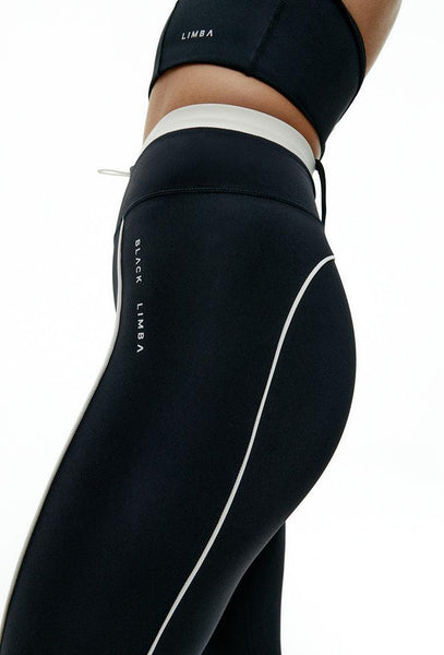 Legging deportivo Bicolor Streetflex - Black & Cream-Black Limba