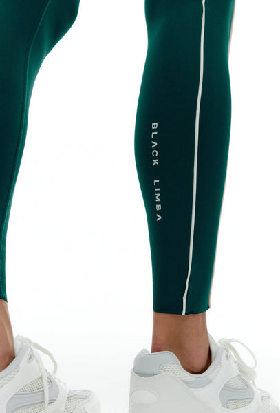 Legging deportivo Bicolor Streetflex - Teal & Cream-Black Limba