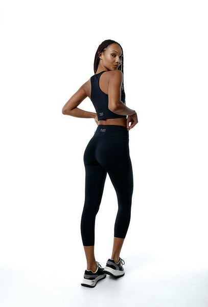 Legging deportivo Capri Rocket - Black-Black Limba