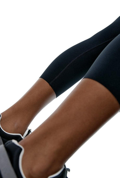 Legging deportivo Capri Rocket - Black-Black Limba