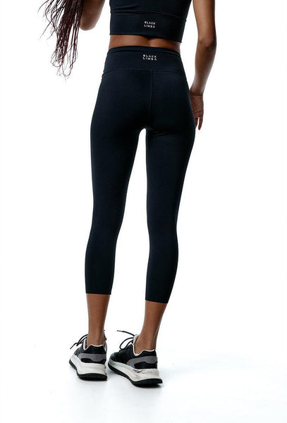 Legging deportivo Capri Rocket - Black-Black Limba