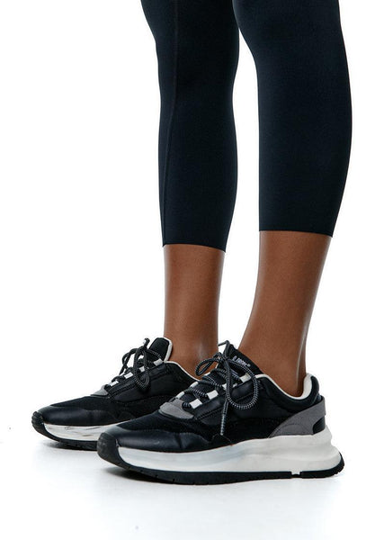 Legging deportivo Capri Rocket - Black-Black Limba