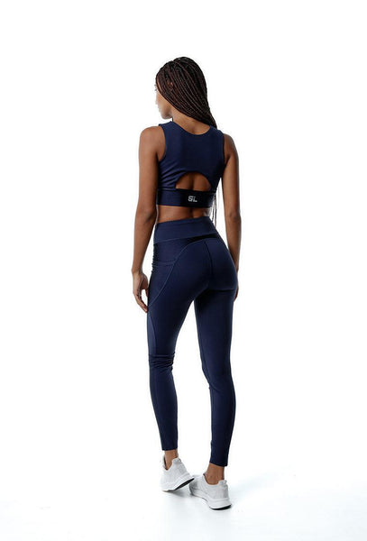 Legging deportivo LiftPower - Midnight blue-Black Limba