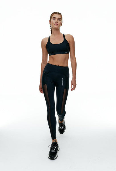 Legging deportivo Skyline Mesh - Black-Black Limba