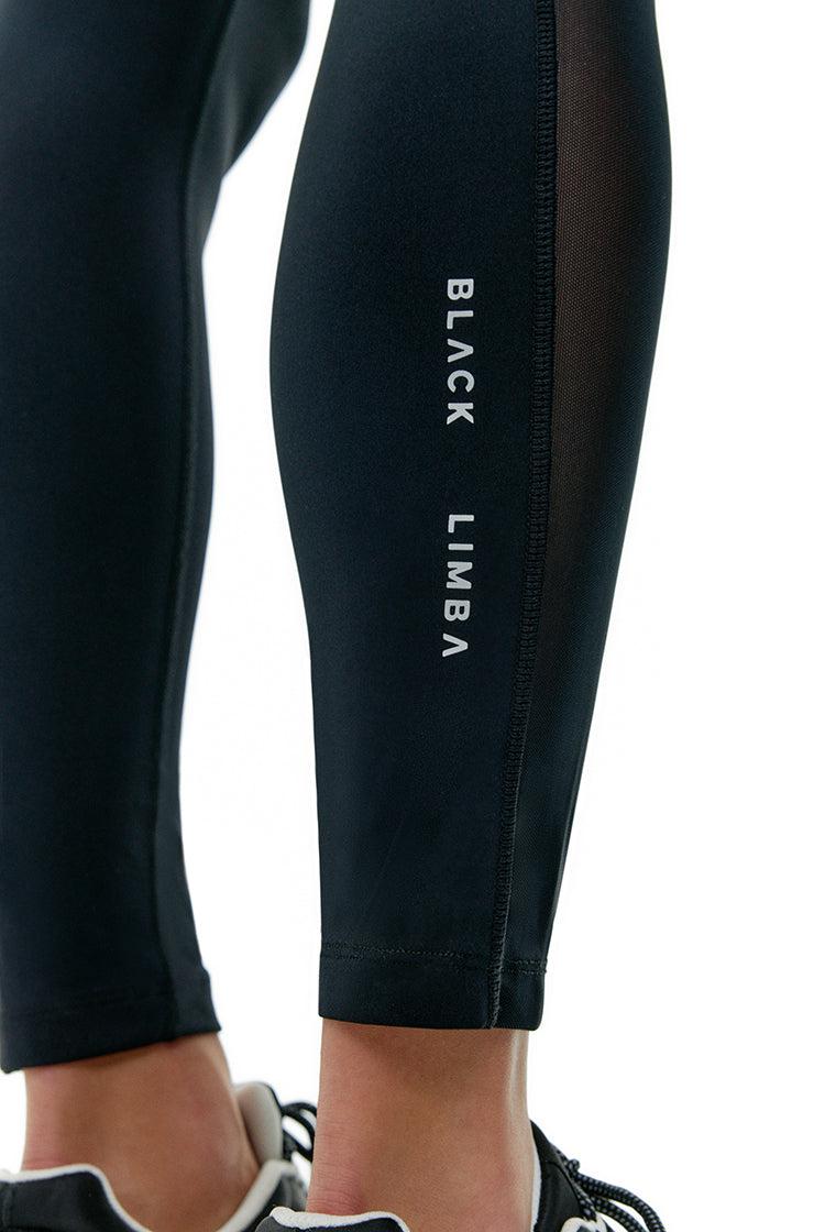 Legging deportivo Skyline Mesh - Black-Black Limba