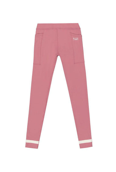 Legging deportivo bicolor CourtEdge - Dusty rose & Cream-Black Limba