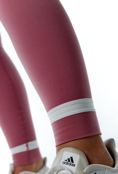 Legging deportivo bicolor CourtEdge - Dusty rose & Cream-Black Limba