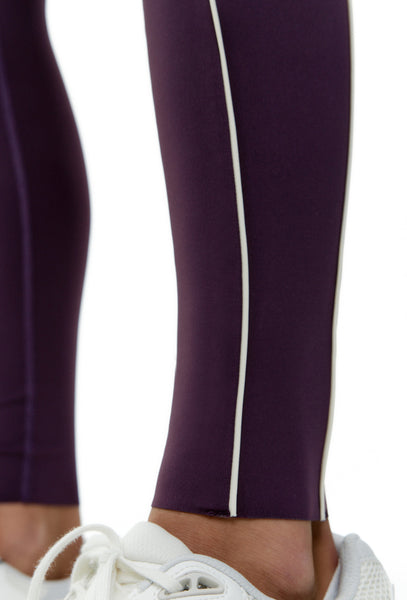 Legging deportivo bicolor Karma - Midnight Plum-Black Limba