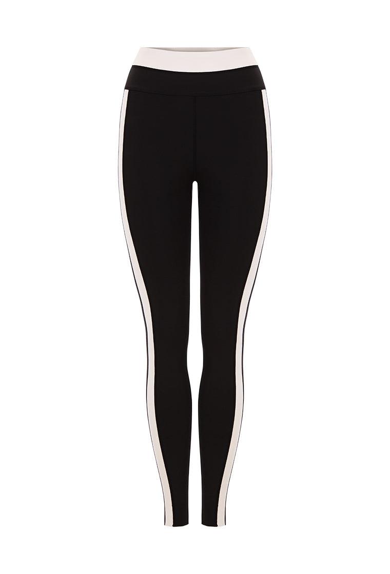 Legging deportivo bicolor Yinyang - Black-Black Limba