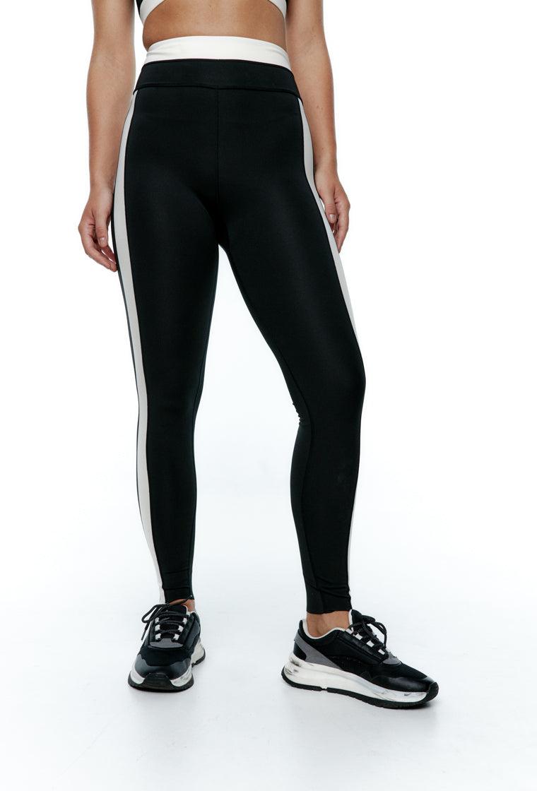 Legging deportivo bicolor Yinyang - Black-Black Limba