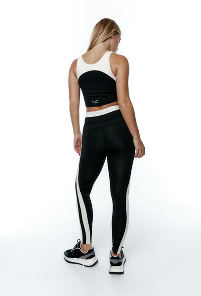 Legging deportivo bicolor Yinyang - Black-Black Limba