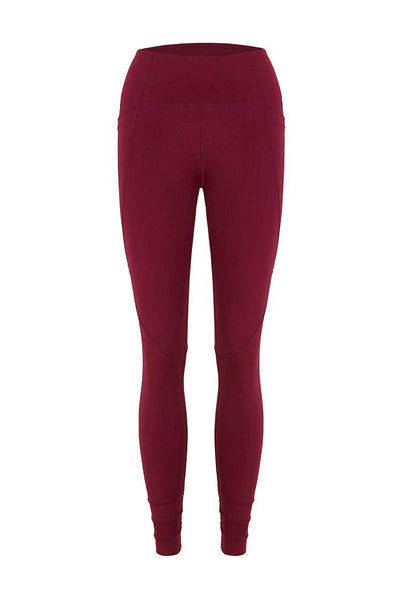 Legging deportivo compresivo Diardi - Burgundy-Black Limba