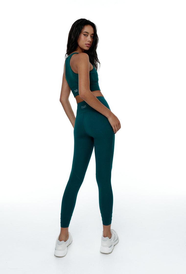 Legging deportivo compresivo Diardi - Teal-Black Limba