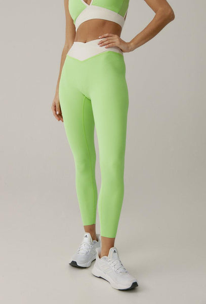 Legging deportivo compresivo Ica - Apple Green-Black Limba