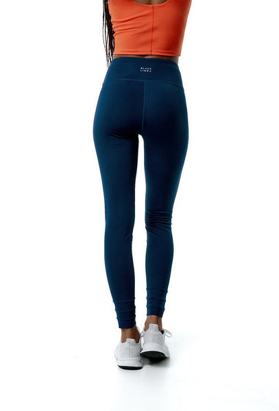 Legging deportivo compresivo Ica - Ocean blue-Black Limba