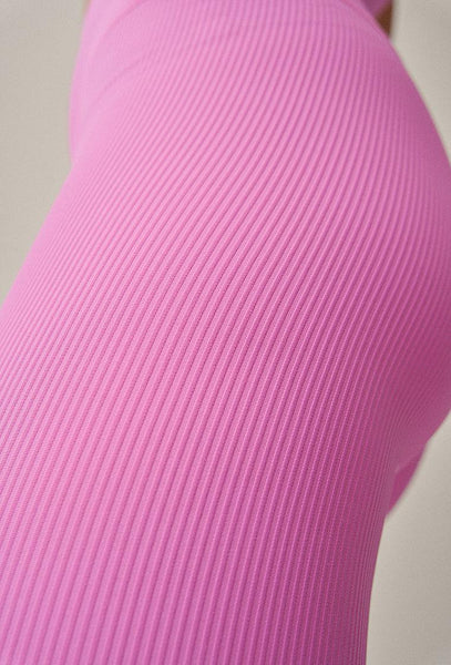 Legging deportivo de canalé Jari - Fucsia-Black Limba