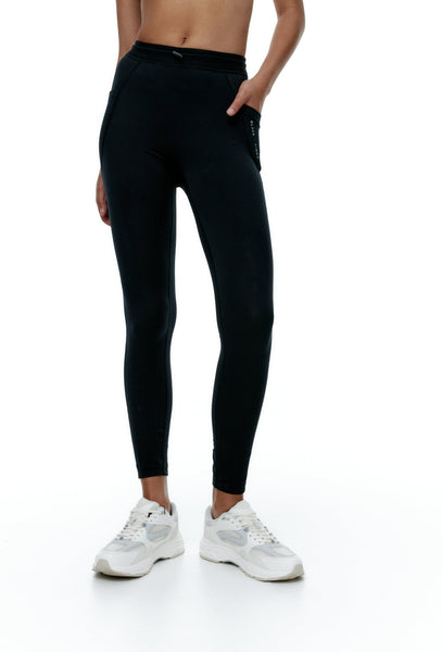 Legging térmico deportivo Artic Trek - Black-Black Limba