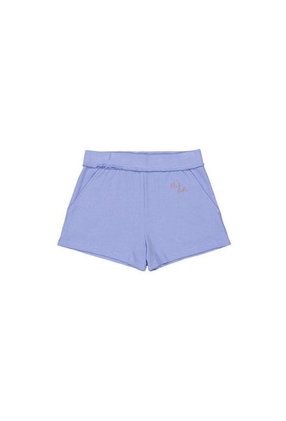 Short deportivo de algodón Omnia - Sky blue-Black Limba