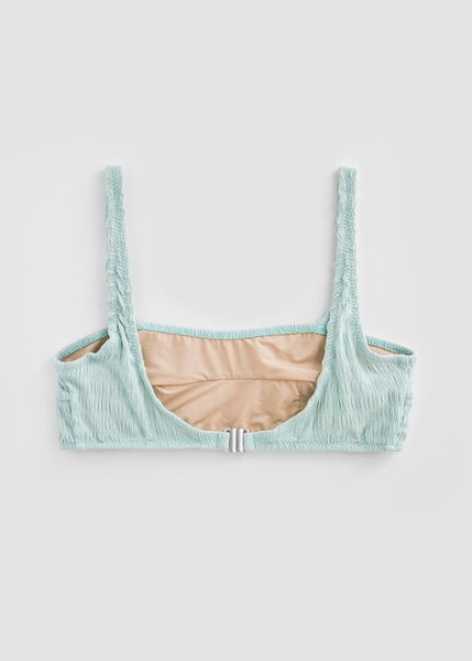 Top bikini Ayu - Aqua-Black Limba