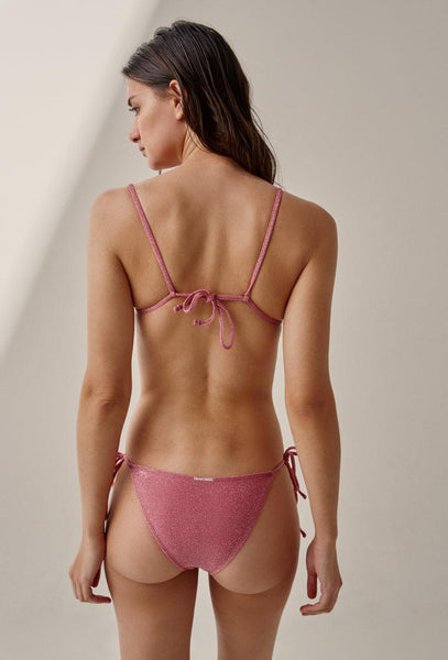 Top bikini balconette Bora - Bubblegum-Black Limba