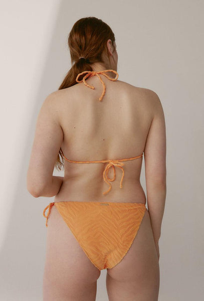 Top bikini triangular Tigress - Tangerine-Black Limba