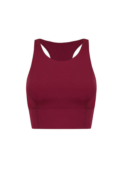 Top deportivo sujeción alta Diardi - Burgundy-Black Limba