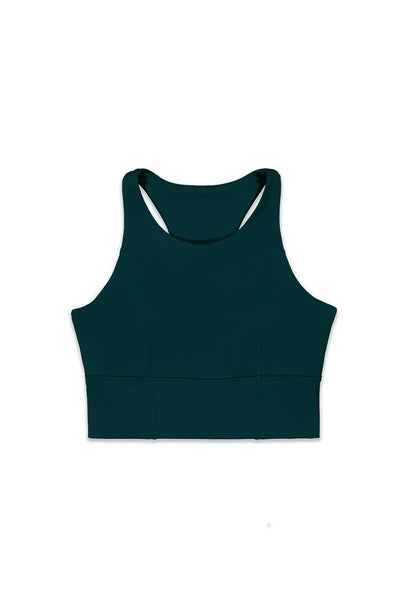 Top deportivo sujeción alta Diardi - Teal-Black Limba